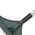 vidaXL Râteau à gazon artificiel vert foncé 131 cm PP