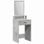 vidaXL Coiffeuse Gris béton 50 x 41 x 140 cm Bois d'ingénierie