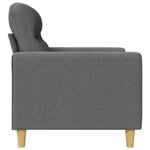 vidaXL Fauteuil Gris foncé 60 cm Tissu