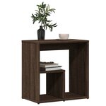vidaXL Tables d'appoint 2 Pièces chêne marron 50x30x50 cm bois ingénierie