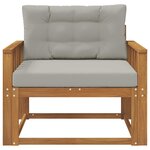 vidaXL Sofa de milieu extérieur Naturel