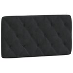 vidaXL Lit avec matelas noir 100x200 cm velours