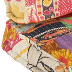 vidaXL Coussin de canapé palette Multicolore Tissu Patchwork