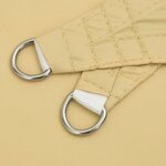 vidaXL Voile d'ombrage sable 6x4 m 100   polyester oxford