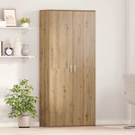 vidaXL Buffet chêne artisanal 80 x 35 x 180 cm Bois d'ingénierie