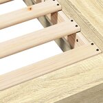 vidaXL Cadre de lit chêne sonoma 180x200 cm bois d'ingénierie
