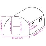 vidaXL Couverture de remplacement de serre (9 m²) 3x3x2 m Transparent