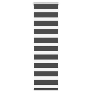 vidaXL Store zèbre noir 55x100 cm largeur du tissu 50 9 cm polyester