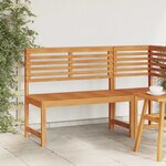 vidaXL Banc de jardin Marron 100 x 50 x 91cm Bois d'acacia massif