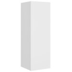 vidaXL Ensemble de meubles TV 4 Pièces Blanc Bois d'ingénierie