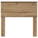 vidaXL Tête de lit Chêne artisanal 100 cm Bois d'ingénierie