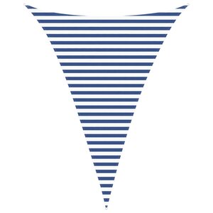 vidaXL Voile d'ombre Bleu et Blanc 3 x 4 x 4 m 100   polyester Oxford