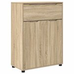 vidaXL Ensemble de mobilier de salle de bain 3 Pièces Chêne Sonoma
