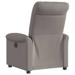 vidaXL Fauteuil inclinable Taupe Tissu