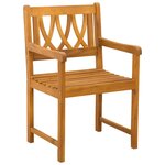 vidaXL Chaises de jardin 8 Pièces Naturel Bois d'Acacia Massif