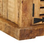 vidaXL Banc à chaussures 110x38x45 cm Bois massif Bois de mangue brut