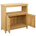 vidaXL Table console de jardin Acacia clair 80 x 35 x 75 cm