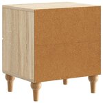 vidaXL Cabinet de chevet 2 pc Chêne Sonoma 43 x 34 5 x 48 cm