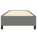 vidaXL Cadre de lit Gris foncé 90x190 cm Tissu