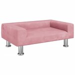 vidaXL Canapé pour enfants rose 70x45x26 5 cm velours