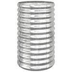 vidaXL Jardinière de jardin Acier galvanisé 40x40x68 cm Argenté