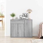 vidaXL Buffet Sonoma gris 88x30x70 cm Bois d'ingénierie
