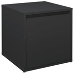 VidaXL Tiroir boîte noir 40 5x40x40 cm bois d'ingénierie
