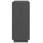 vidaXL Buffet Gris 74x35x80 cm Bois massif de pin