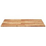 vidaXL Dessus de table rectangulaire 100x80x2 cm bois massif d'acacia