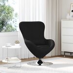 vidaXL Fauteuils  Relax et Fauteuils-Lits Noir
