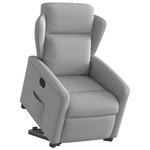 vidaXL Fauteuil inclinable gris nuage tissu