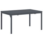 vidaXL Ensemble de salle à manger pour jardin 9 Pièces Noir polyrotin