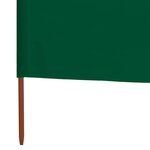 vidaXL Paravent 3 panneaux Tissu 400 x 80 cm Vert
