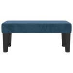 vidaXL Banc Bleu foncé 70x30x30 cm Velours