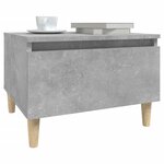 vidaXL Tables d'appoint 2 Pièces Gris béton 50x46x35 cm Bois d'ingénierie