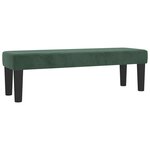 vidaXL Sommier à lattes de lit et matelas Vert foncé 140x200cm Velours