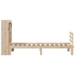 vidaXL Lit bibliothèque sans matelas 90x190 cm bois de pin massif