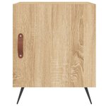 vidaXL Tables de chevet 2 Pièces chêne sonoma 40x40x50 cm bois ingénierie