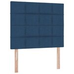 vidaXL Lit avec rangement et matelas Bleu 120 x 200 cm Polyester