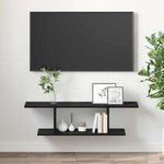 vidaXL Ensemble meuble TV Noir 103 x 30 x 26 5 cm Bois d'ingénierie