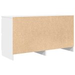 vidaXL Meuble TV blanc 100x35x54 cm bois d'ingénierie