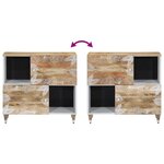 vidaXL Buffet 80x33 5x75 cm bois massif de manguier