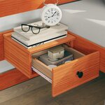 vidaXL Cadre de lit avec tête de lit Marron 120 x 200 cm Pin massif