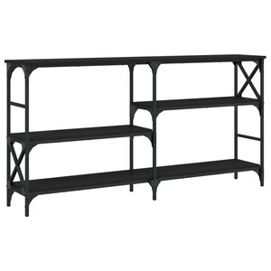 vidaXL Table console noir 150x29x76 5 cm bois d'ingénierie