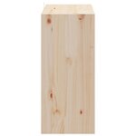 vidaXL Étagère à vin 2 Pièces Naturel 56 x 25 x 56 cm Pin massif