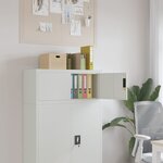 vidaXL Classeur gris clair 90x40x40 cm acier