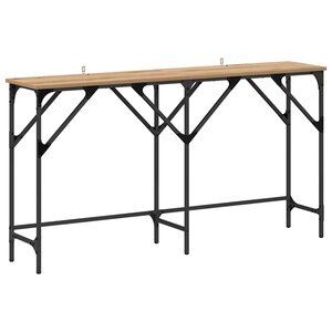 vidaXL Table console chêne artisanal 140 x 29 x 75 cm