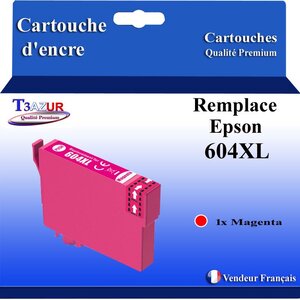 Cartouche compatible avec Epson 604 XL pour Epson Expression Home XP-2200 XP-2205 XP-3200 XP-3205 XP-4200 Magenta