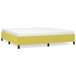 vidaXL Cadre de lit sans matelas vert 200x200 cm tissu