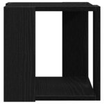 vidaXL Table Basse Chêne noir MDF 32 x 32 x 30 cm Simple Carré